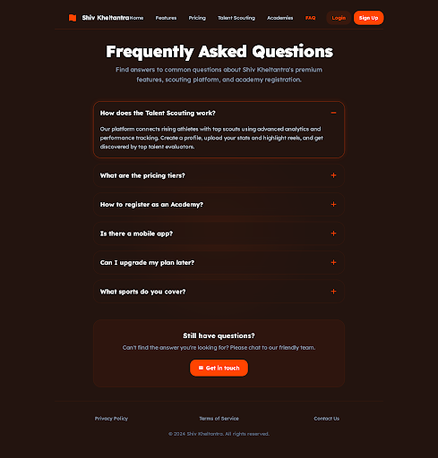 FAQ support visual for Shiv Kheltantra